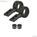 360 Black Universal Mounting Bracket Kit, Fits 1.5" & 1.75" Bars - 74004